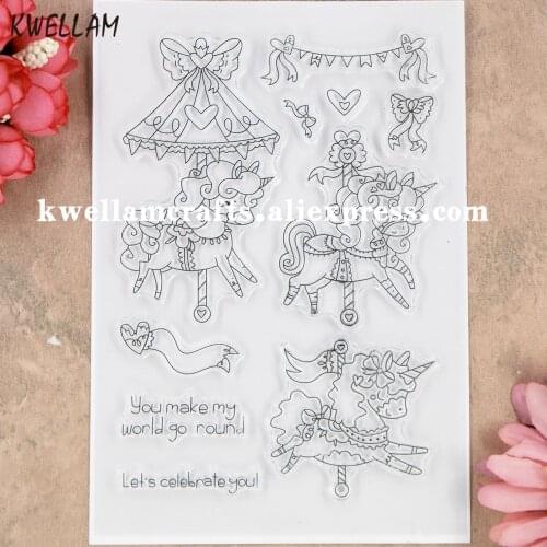 Lets Celebrate you Trojan Scrapbook photo cards rubber stamp clear stamp transparent stamp 9062507