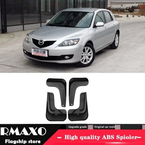For MAZDA M3 BK 2004-2008 Mudflaps Splash Guards Front With the color and rear Mud Flap Mudguards Fender Modified special