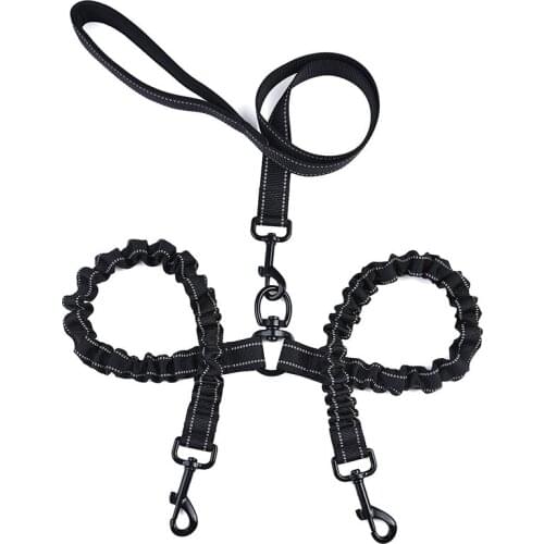 Double Dog Leash for Small Medium Large Dogs 360° Swivel Soft Handle Two Dog Leash Reflective Safety Walking Training Leash