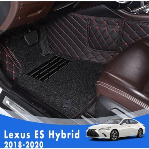 For Lexus ES Hybrid 2020 2019 2018 Luxury Double Layer Wire Loop Car Floor Mats Accessories Carpet Rugs Custom Auto Interior