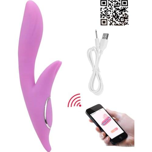 Dildo Vibrator Rabbit Heating Vibrator G-spot Massager Sex Toys for Women APP Bluetooth Wireless Control Clitoris Stimulator