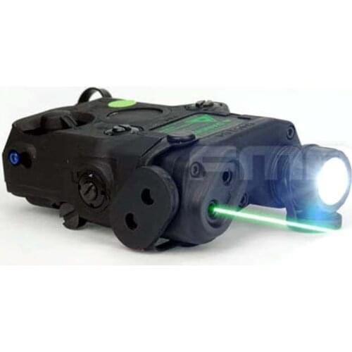 FMA Tactical Military AN PEQ15 Upgrade Version LED White light + Green laser with IR Lenses BK/DE/FG