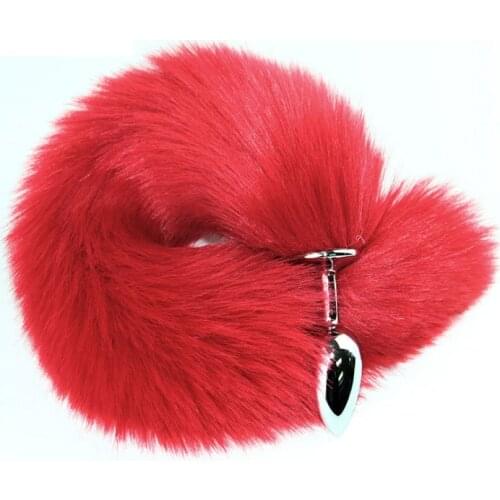 Glamour Sexy fox butt plug anal toy female adult sex toys mens butt plug stainless steel anal plug couple sex toys