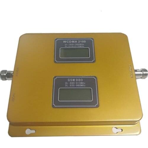 Dual Display Screen Gsm Repeater 900 And 1800 Cell Phone Signal Booster 3 Band fixed wireless terminal wifi