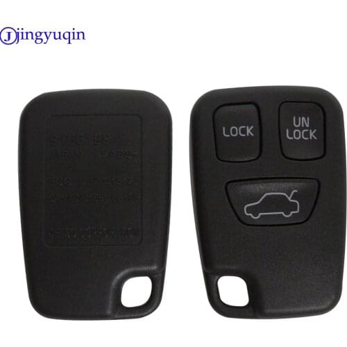 Jingyuqin 20pcs/lot 3 Buttons Replacement Remote Car Key Cover Case Fob Shell for Volvo S70 V70 C70 S40 V40 XC90 XC70