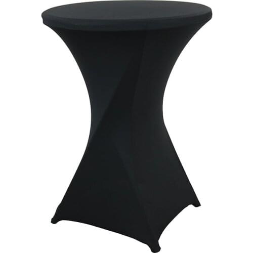 Candy Color Bar Cocktail Round Stretch Table Cover Hotel Wedding Banquet Tablecloth