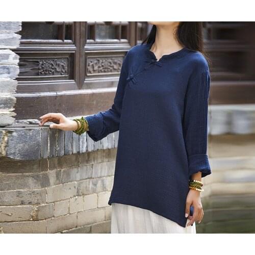 Summer&spring top quality cotton&linen martial arts uniforms lay nun clothing zen suits kung fu tai chi t-shirts red/blue/white
