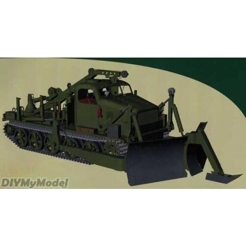 Bat-m military engineering vehicle of Soviet Russia DIY Handcraft Paper Model KIT Handmade Toy Puzzles Gift Movie props