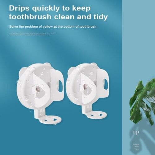 New Home Electric Toothbrush Holder Bathroom Organizer Adhesive Wall Mounted Toothbrush Holder Bathroom Products Automatically