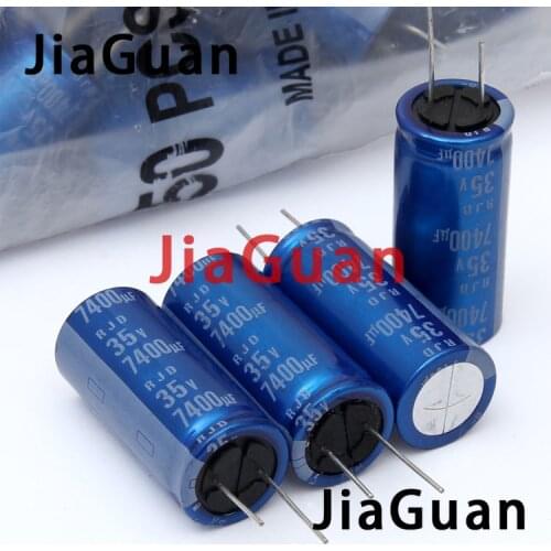 10PCS NEW ELNA RJD 35V7400UF 18X40MM Blue robe 7400uf 35v audio electrolytic capacitor rjd 7400uF/35V Audio Fever Filter