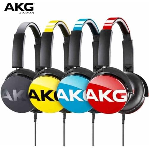 Original AKG Y50 closed head-mounted folding wired headset detachable cable portable music sports HIFI headset