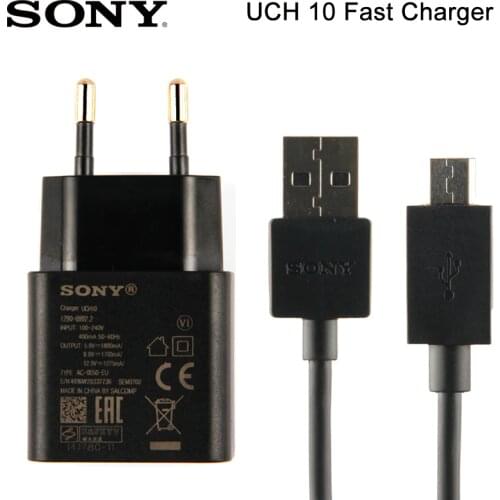 Original SONY Adapter Fast Charging Charger UCH10 For SONY Xperia X Performance F5122 Z5 Compact