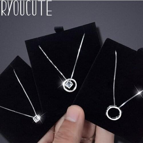 Bohemian Trendy Silver Color Cube Box Necklaces For Women Long Chains Choker Necklaces Wedding Jewelry