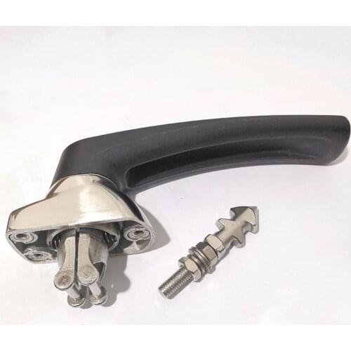 Collision type door handle seafood steam box hinge oven door knob lock cold store hinge cabinet kitchen cookware Hot-blast stove