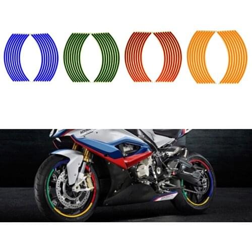 Strips Car Styling Motorcycle Automobiles Wheel Tire Sticker On Car Rim Tape Car Sticker Parking Accessories Universal