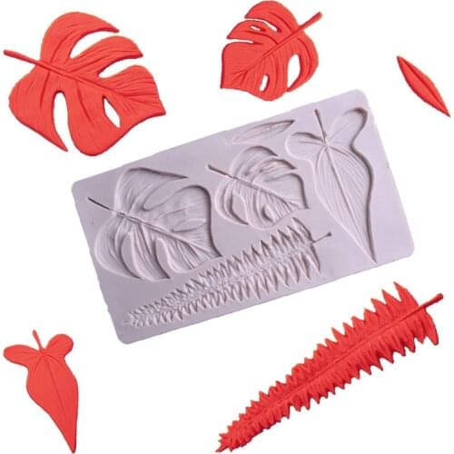 DIY baking mold spring and summer tortoise maple leaf green leaves fondant chocolate cake decoration accessories silicone mold