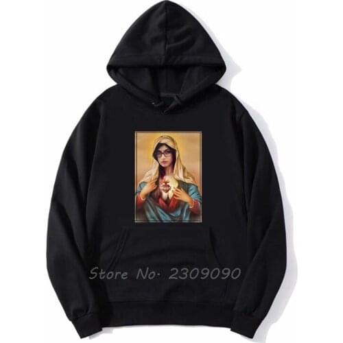 Mia Khalifa Hoodie Former Adult Actress Virgin Black Men Women Talltee Men Fleece Hoodies Sweatshirt Spring Autumn Streetwear