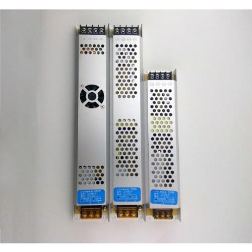 DC 12V Lighting Transformers 150W 200W 300W LED Driver Power Adapter Ultra Thin LED Power Supply AC200V-240V For LED Strip light