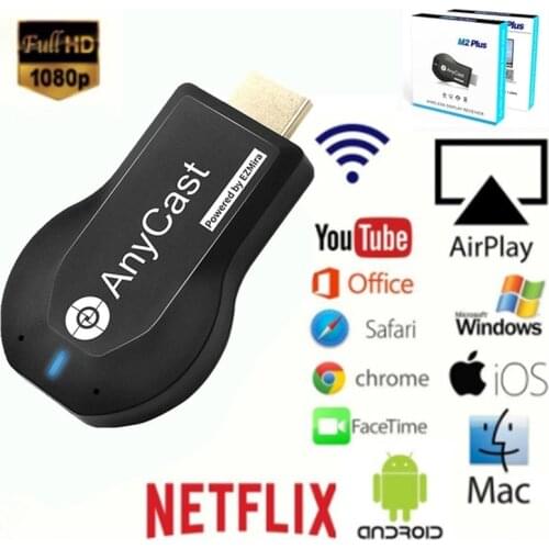 M2 Plus TV Stick Wireless WiFi Display Receiver USB TV Dongle 1080P Screen HDMI For DLNA Mircast For AnyCast Airplay Android IOS