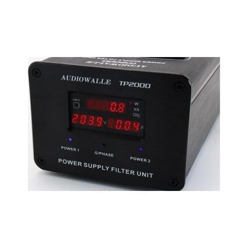 Latest TP2000 High-End Audio Noise Filter,3000W AC Power Conditioner, Power Filter, Power Purifier LED voltage display Socke