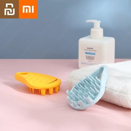 Xiaomi Silicone Massage Brush Bath Brush Shampoo Massage Scalp Soft Teeth Long Hair Scalp Comb Mens Shampoo Comb Tools Youpin