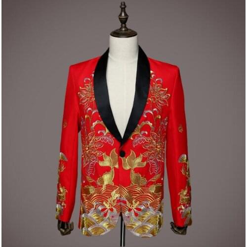 Embroidery blazer men formal dress latest coat pant designs suit men costume homme trouser marriage wedding suits for mens