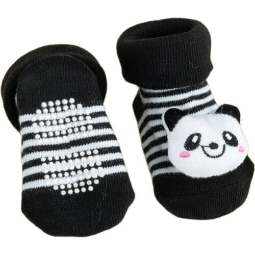 1Pair Newborn Baby Socks Floor Non-slip Cotton Cartoon Doll Socks with Baby Girls Boys Soft Cute Boots Toddlers Animal Sock Gift
