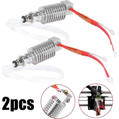2pcs/set Durable V5 J Head Hotend Extruder Hot End Kit 0.4mm 3D Printer Parts for Anycubic I3 Mega 3D Extruder Printer