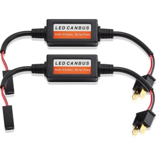 Bedehon LED Canbus LED Kit Module Wiring H1 H3 H4 H7 H8/9/11 9005 9006 9007 Warning Canceller No Error Capacitor 2 PCS Decoder