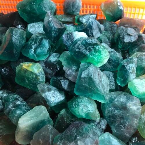 200g natural stones and minerals Natural Irregular Crystal Quartz Healing Fluorite Wand Stone Purple Green Gem