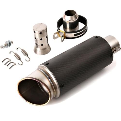300 mm Carbon Fiber 38-51mm Exhaust Muffler Pipe Motorcycle Rear Escape with Removable DB Killer for ZX6R CBR400R GSXR750 MT-07