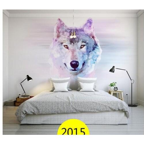 3D wallpaper custom mural beauty The Wolf setting wall murals non-woven wallpaper room decoration