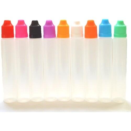 5pcs 30ml LDPE Empty Pen Shape Plastic Squeezable Eye Dropper E Liquid Juice Refillable Bottles
