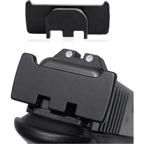 Aluminum Rear Slide Racker Plate for Glock 17 19 20 21 22 23 24 25 26 41 9mm Pistol Gun Magazine Magwell Accessories