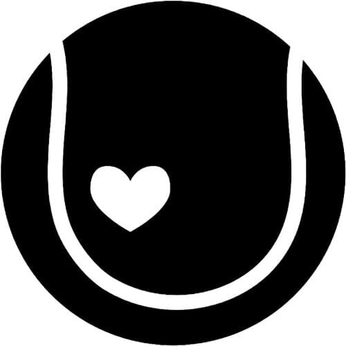 Car Stickers Coolest Tennis Sports Decoration Car Stickers PVC Accessories Waterproof Cover Scratches Black/white,13cm*13cm