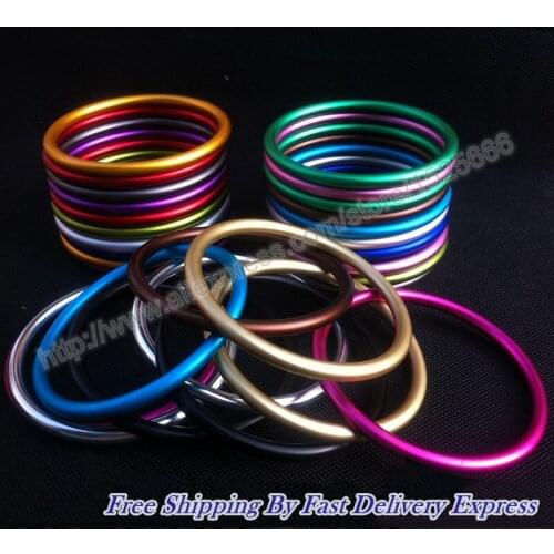 Free Shipping by Express Top quality 2.5" 100pcs/50pairs aluminium baby sling ring