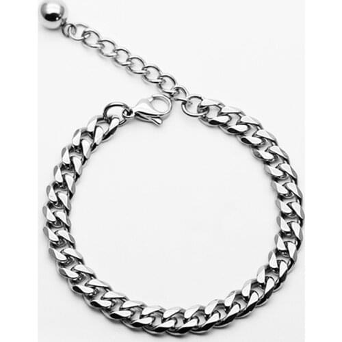 Titanium steel bracelet six-sided magic chain mens stainless steel fashion bracelet new jewelry