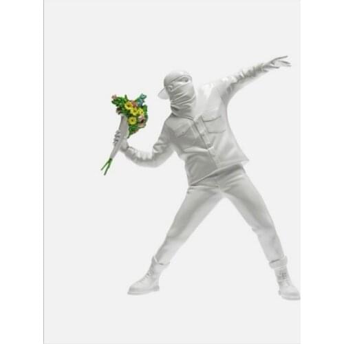 Throw Flower Boy Free White Fashion Art Sculpture Decoration Home Decorations Modern Character Resin Antique Decoration Desk