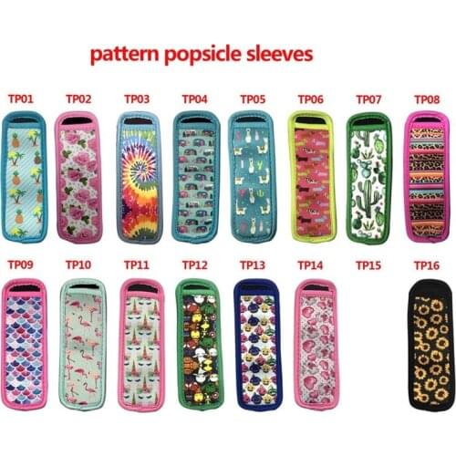 100pcs/lot 16 Styles Popsicle Holder Freezer Icy Pole Ice Lolly Sleeve Protector For Ice Cream Tools For Party Supply Ice Tool