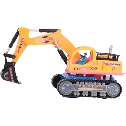 Electronic Educational Electric Truck Excavators With Music Luminous Excavator Universal Function Model Toy Metal Car Toys 2021