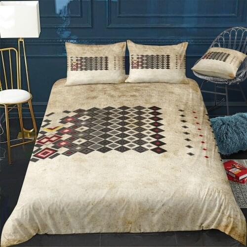 Geometric Bedding Set For Bedroom Soft Bedspreads For Double Bed Home Duvet Cover Quality Quilt Cover+Pillowcasex2
