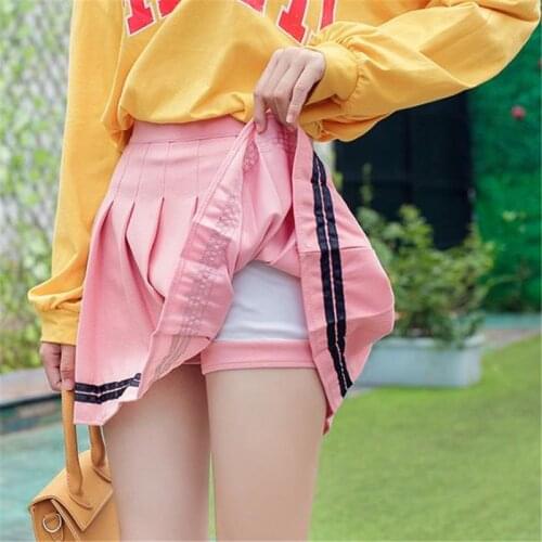 Korean Fashion Slim Fit High Waist Skirts Ladies Clothes Women Preppy Style Girls Short Pleated Anime School Girl Mini Skirt