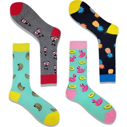 Fashion Combed Cotton Women Socks Cartoon Cute Funny Happy Kawaii Socks Women Unicorn hip-hop Harajuku socks