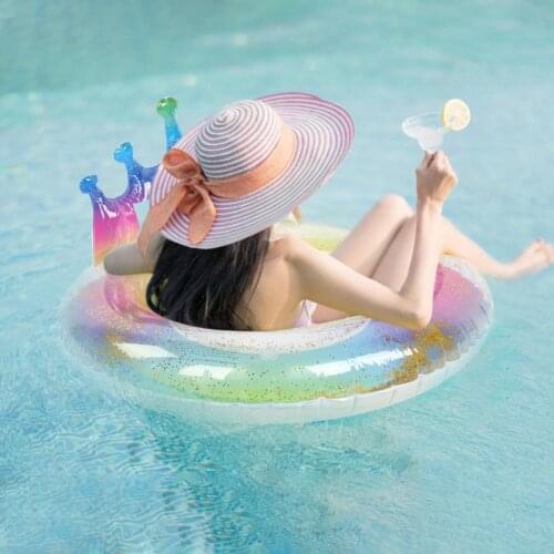 80cm/90cm/100cm Inflatable Swim Ring Summer Beach Pool Party Swimming Ring Outdoor Water Toys Fit For Audlt And Childrd