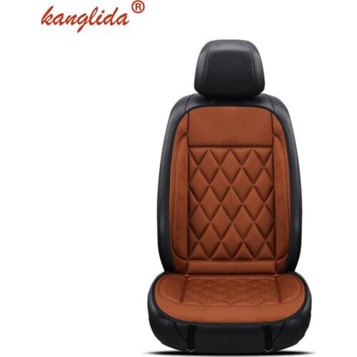 KANGLIDA 12V Thermostat Car Seat Heating Cushion Small Square Style Car Seat Cover 1 Piece For Winter durable And Warm