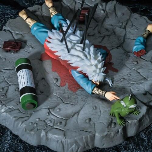 Hokage Shippuden Anime Model Doll Ero-sennin Gama Sennin Jiraiya Death Action Figure 25cm Pvc Statue Collectible Children Toy