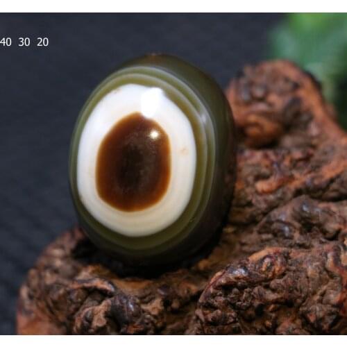 Big Treasure Timestown UPD21267A1 Ultra Energy Tibetan Colorful Agate Heaven Eye Big dZi Bead Pendant Totem Pu2C6