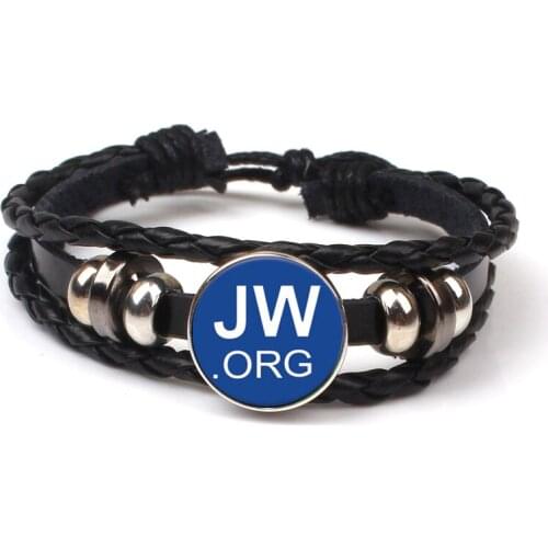 Fashion JW.ORG Casual Leather Bracelet JW Child Caleb Sophia Jehovah Bloodless Multilayer Leather Bracelet Party Gift Souvenir
