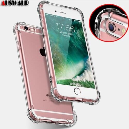 Clear Transparent Phone Case for iPhone 6 6S 7 8 Plus 11 12 Mini Pro X XS MAX XR SE Transparent Phone Cover