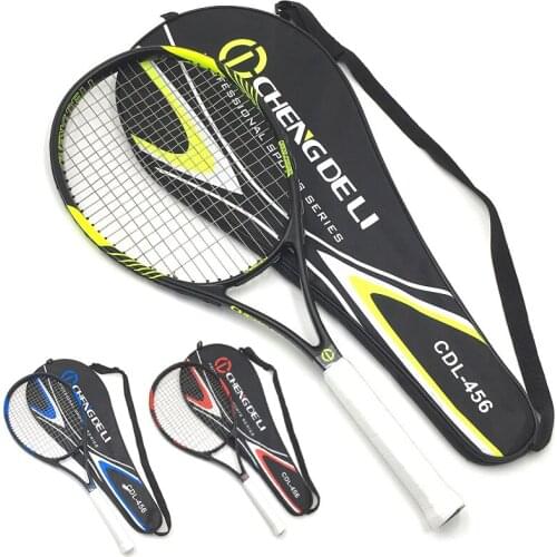 Aluminum Alloy Integrated Tennis Racket Sports Rackets Strong Shock Absorption Performance 27 Aluminum Carbon RacquetDurable